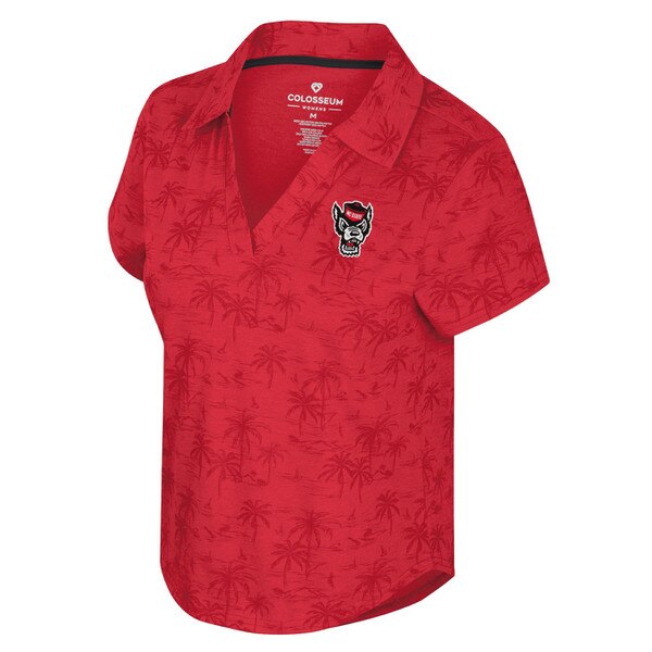 Red Ladies Palm Polo - Wolfhead